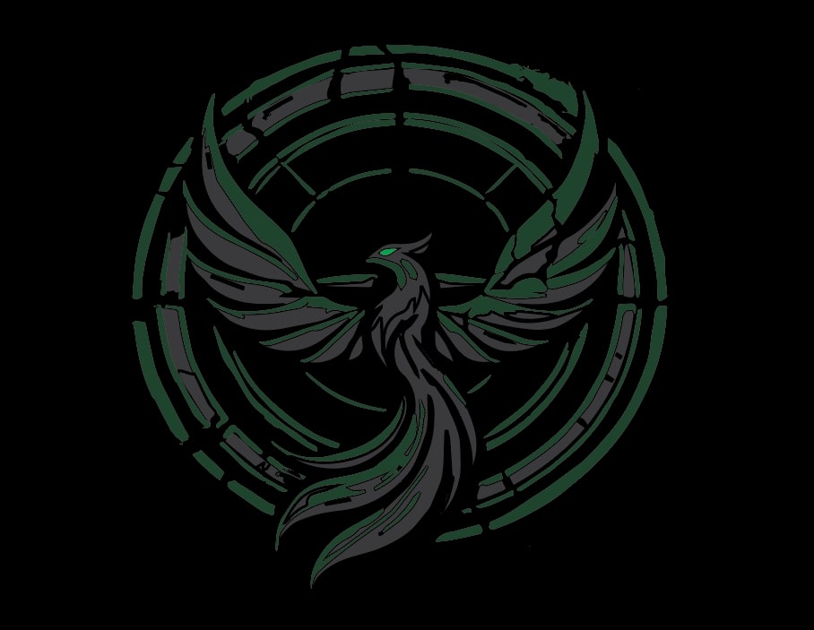 Green Phoenix - Digital Art